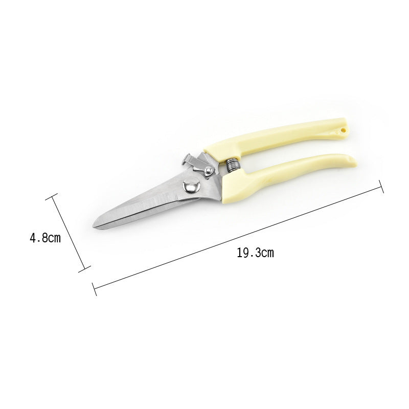 Stainless Steel Garden Pruning Shears Gardening Multifunctional Fruit Branch Shears Fruit Picking Shears Garden Scissors Outdoor Pan Scene Tools