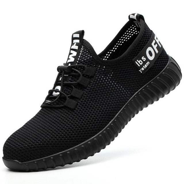 Men's Breathable Work Safety Shoes Men Outdoor Anti-slip Steel Puncture Proof Construction Safety Boots Shoes