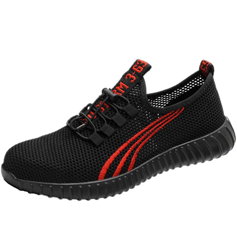 Men's Breathable Work Safety Shoes Men Outdoor Anti-slip Steel Puncture Proof Construction Safety Boots Shoes