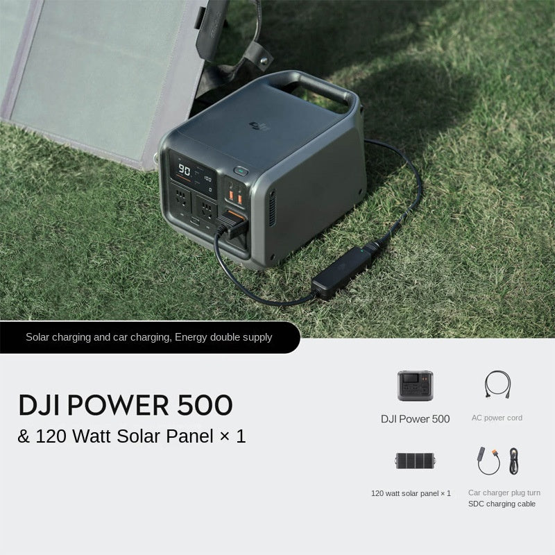 DJI Power 500 Outdoor Power Station 1000W Portable Mobile Energy Storage Solar Charging Quiet Operation