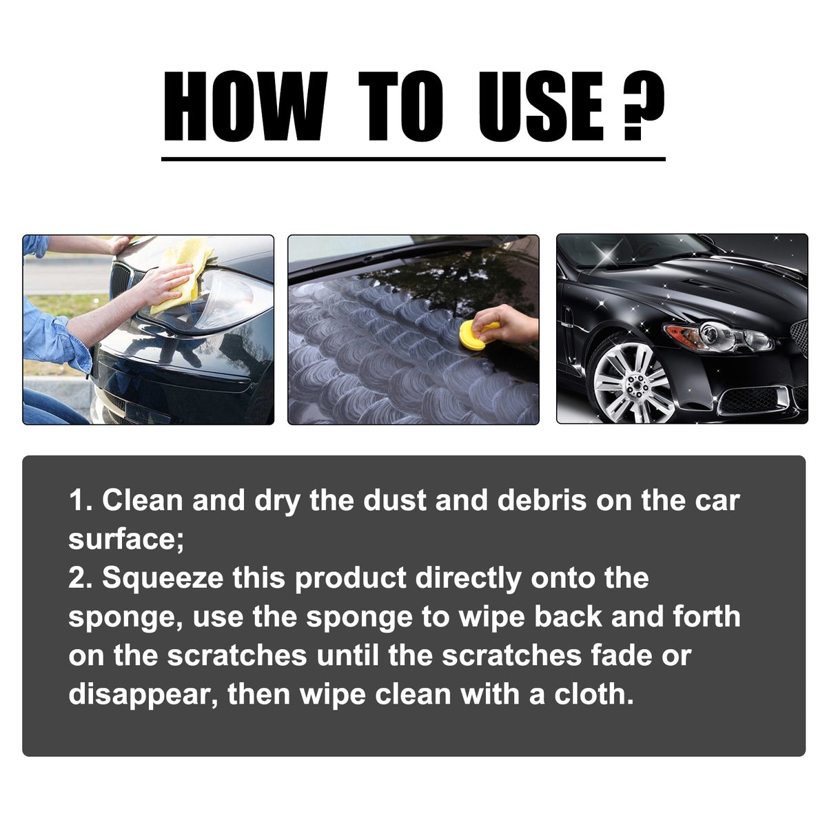 Car Scratch Removal Lotion, Automotive Paint Polishing Maintenance Refurbishment Cleaning And Brightening Repair Fluid