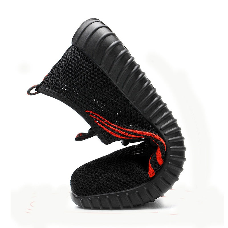 Men's Breathable Work Safety Shoes Men Outdoor Anti-slip Steel Puncture Proof Construction Safety Boots Shoes