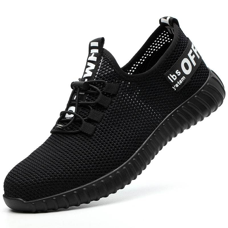 Men's Breathable Work Safety Shoes Men Outdoor Anti-slip Steel Puncture Proof Construction Safety Boots Shoes