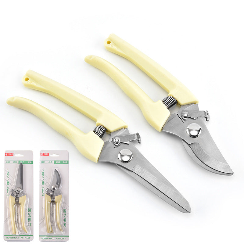 Stainless Steel Garden Pruning Shears Gardening Multifunctional Fruit Branch Shears Fruit Picking Shears Garden Scissors Outdoor Pan Scene Tools