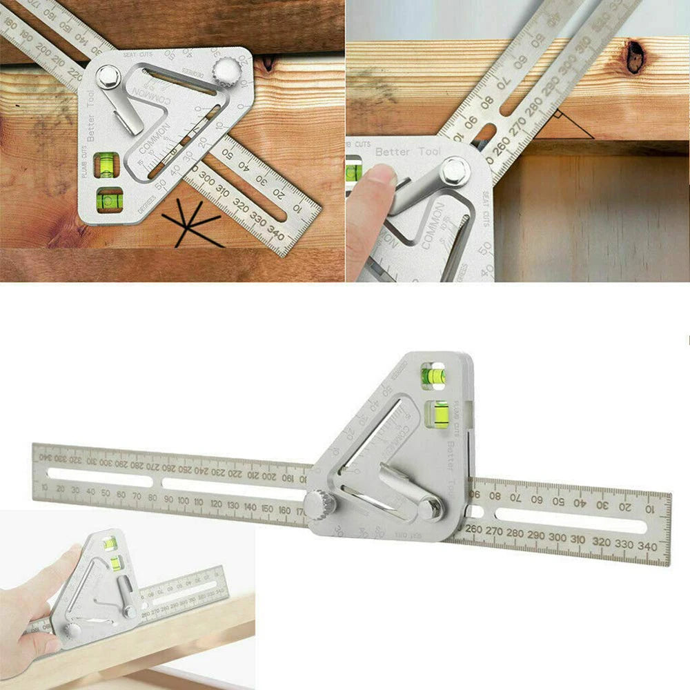 Multifunctional Woodworking protractor  carpenter tools Triangle Ruler Angle Ruler Revolutionary Carpentry Tool Measuring Tools